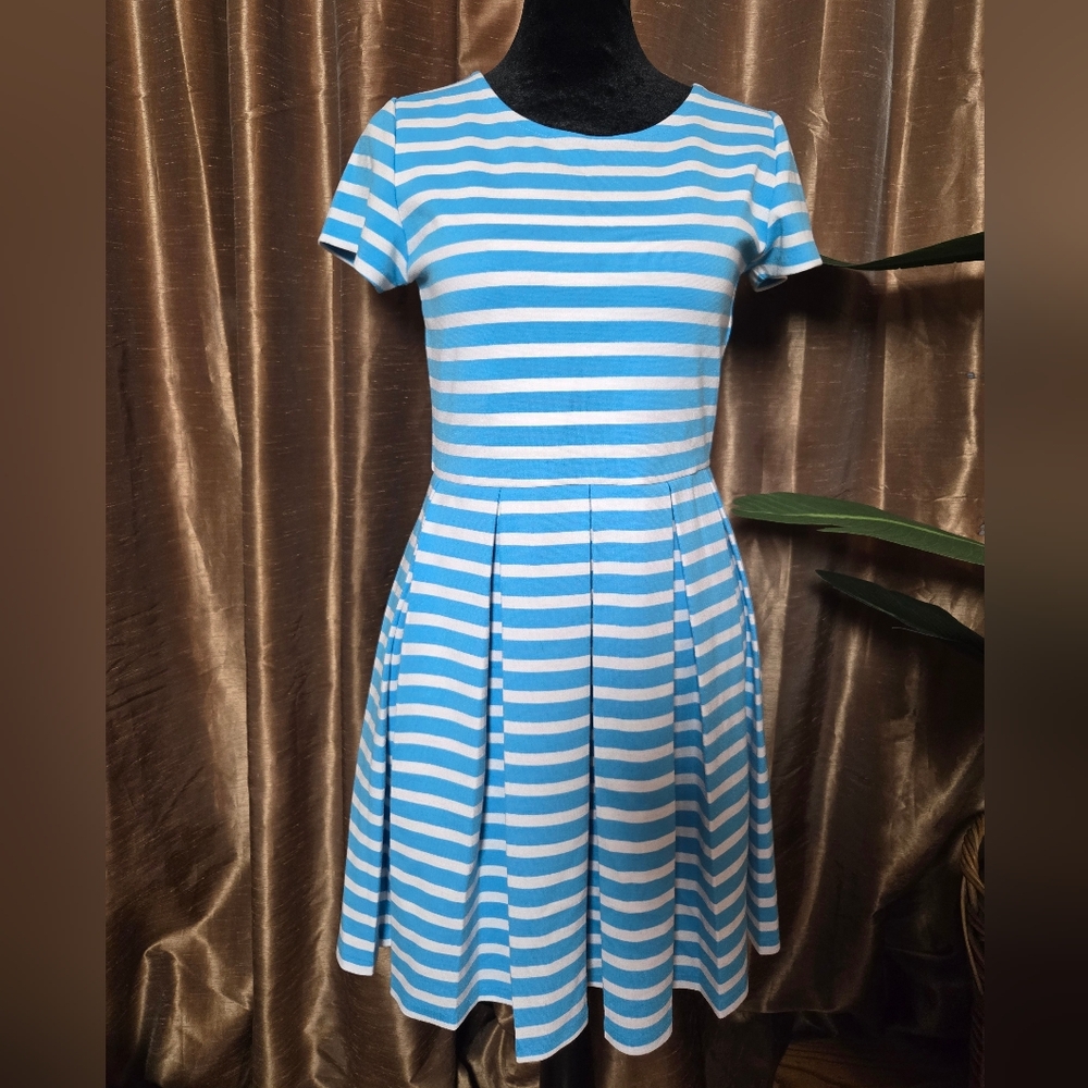 Polo Ralph Lauren Blue and White Striped Dress Sz:XL(16) Kids Sz: Xsmall Women